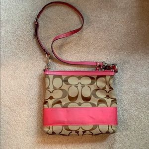 Pink coach purse